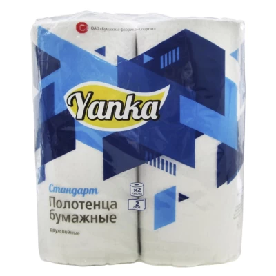 Полотенца бумажные в рулонах Yanka Стандарт