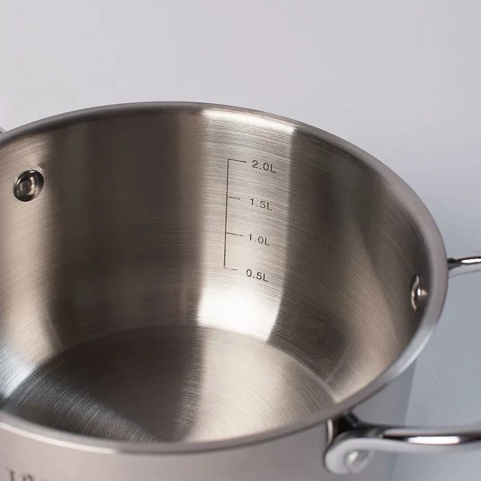 Кастрюля с крышкой ТМ "ЦУМ" MSF-8221, от 2 до 5 л.