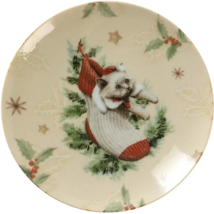 Тарелка мелкая Рождественский вечер 17,5 см
