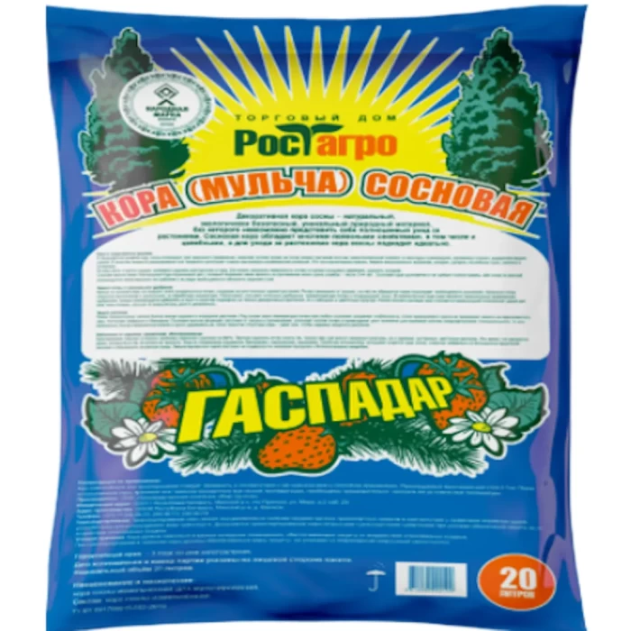 Кора Мульча сосновая Гаспадар 20л