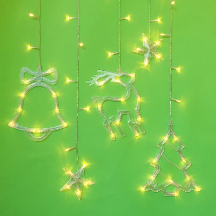 Гирлянда Сноу Бум Бахрома шампань 2.5х0.3х0.5х0.7х1.05м