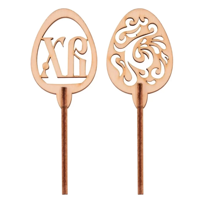 Топпер для кулича и пасхи Пасхальное яйцо MD-МЯ18-351