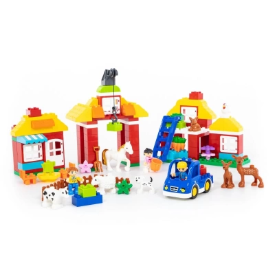Конструктор &quot;Макси&quot; - &quot;Весёлая ферма&quot; (156 элементов) 