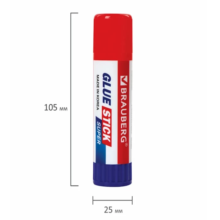 Клей-карандаш 15 г BRAUBERG SUPER арт 229541