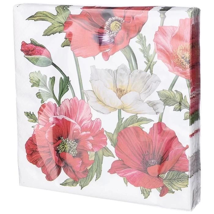 Салфетки Lefard Маки 33х33см 20шт