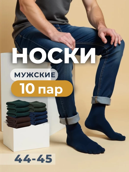 Набор мужских носков ТМ "ЦУМ" 10 пар 3 цвета