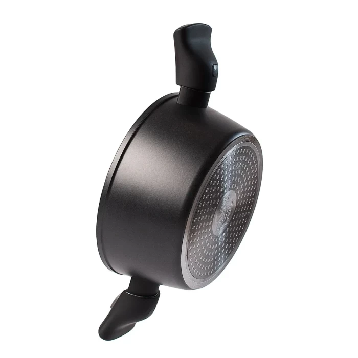 Кастрюля черная со съемными ручками и крышкой ТМ "ЦУМ" 2.4 л 