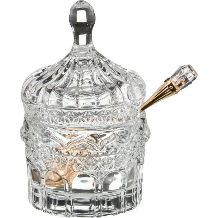 Икорница с ложкой 125 мл 7,5x7,5х12 см "MUZA"