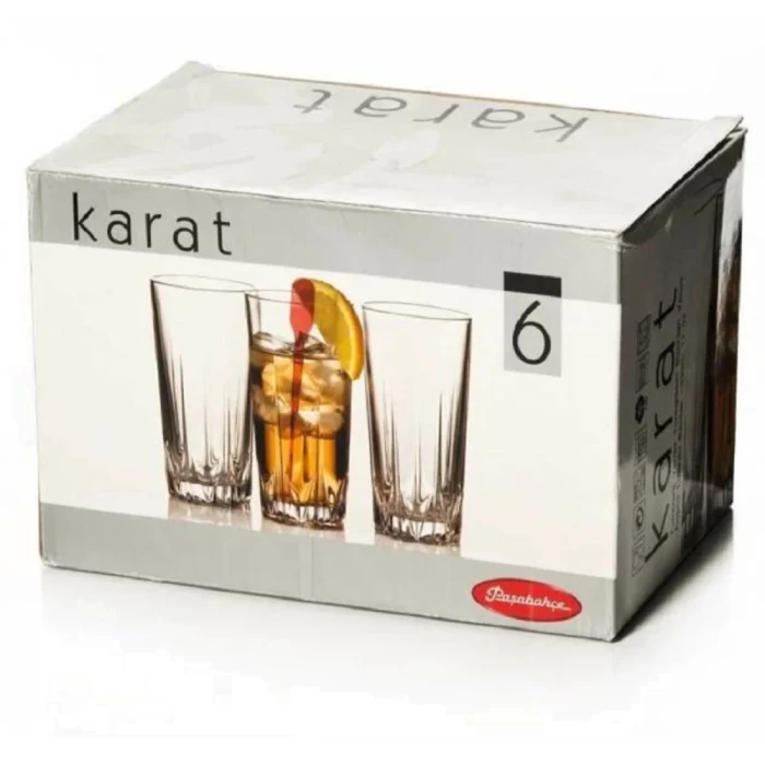 Набор стаканов для коктейля Pasabahce Карат 330мл, 6шт 52888B