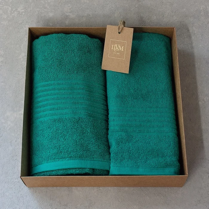 Набор полотенец махровых ТМ "ЦУМ" изумруд