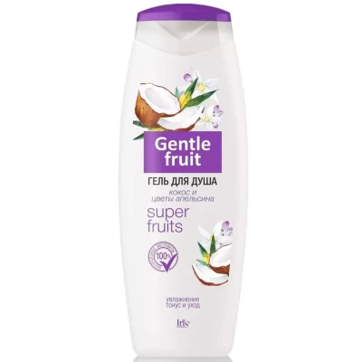 Гель для душа Iris Gentle Fruit Кокос и цветы апельсина 400мл