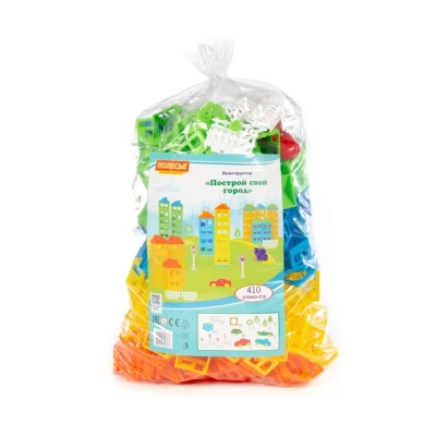 Конструктор Построй свой город 410 элементов в пакете