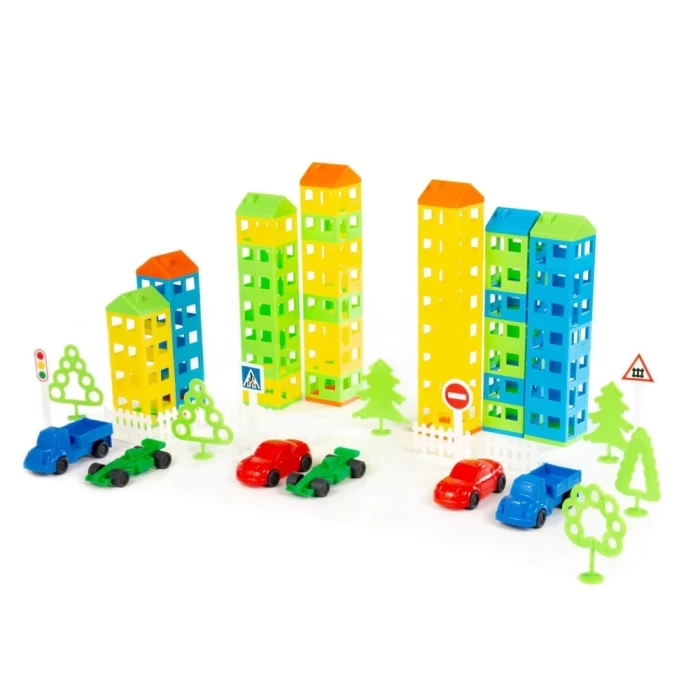 Конструктор Построй свой город 410 элементов в пакете