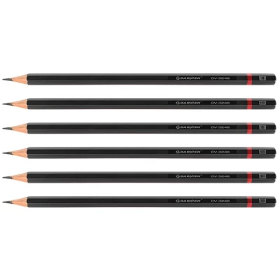 Карандаши  6шт/уп Darvish 2Н-ННВ-В-2В-6В 