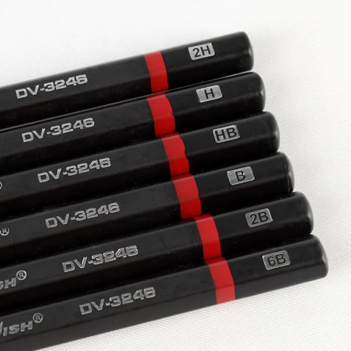 Карандаши  6шт/уп Darvish 2Н-ННВ-В-2В-6В 