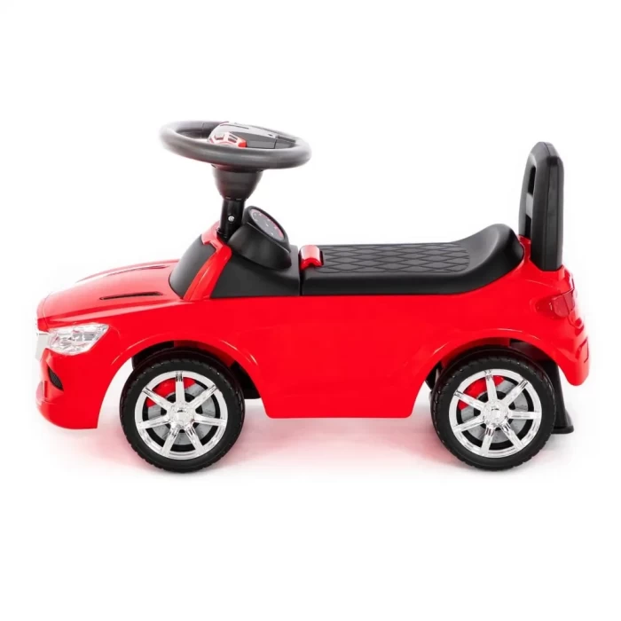 Каталка-автомобиль SuperCar №4 со звуковым сигналом красная