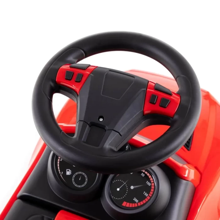Каталка-автомобиль SuperCar №4 со звуковым сигналом красная