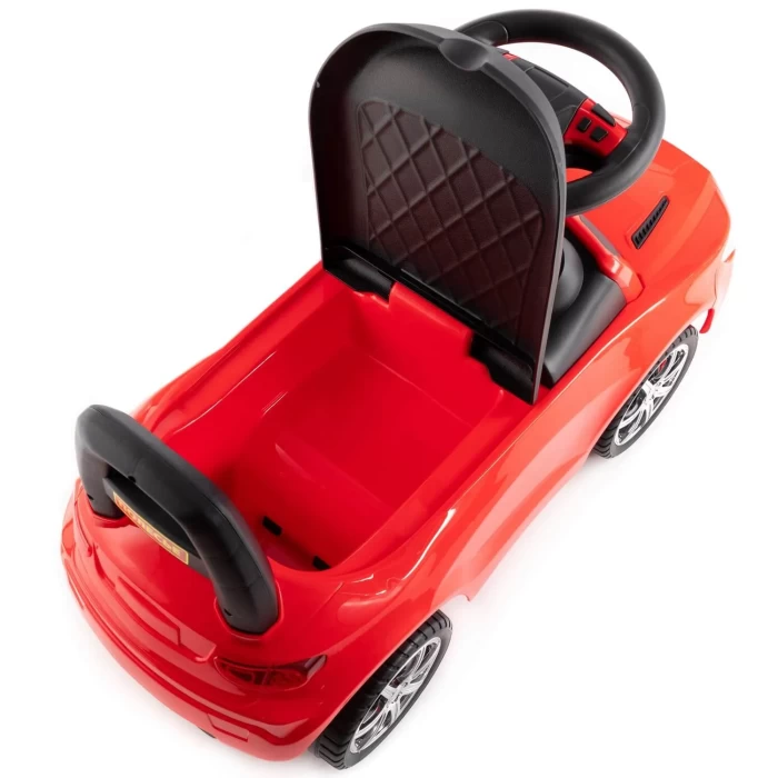 Каталка-автомобиль SuperCar №4 со звуковым сигналом красная