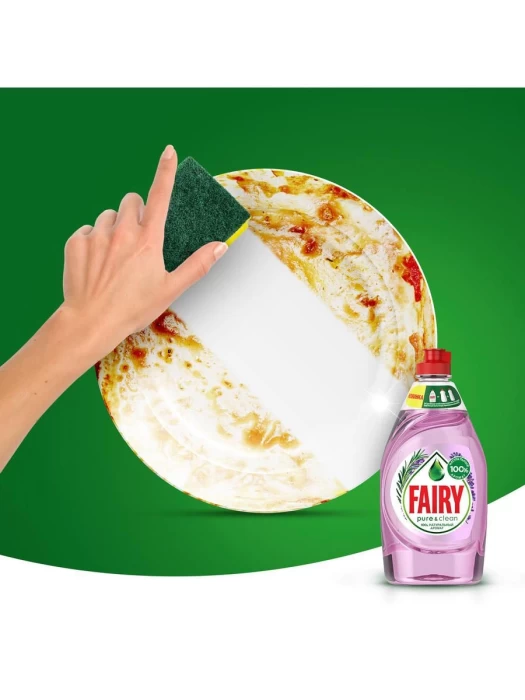 Средство для мытья посуды FAIRY Pure & Clean Лаванда и Розмарин 450мл