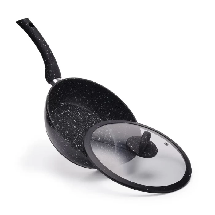 Сковорода ТМ "ЦУМ" с крышкой, 22- 26 см