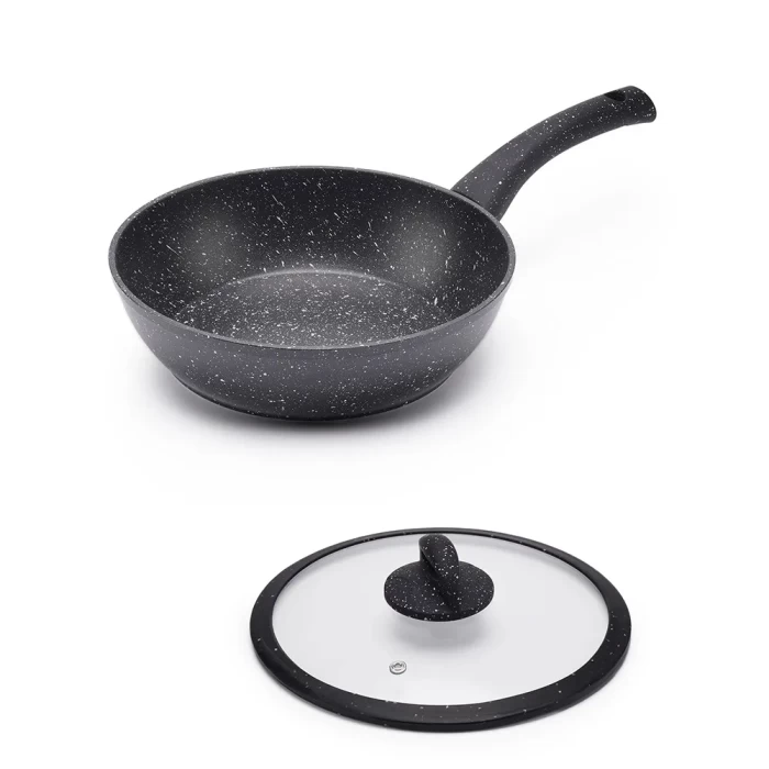 Сковорода ТМ "ЦУМ" с крышкой, 22- 26 см