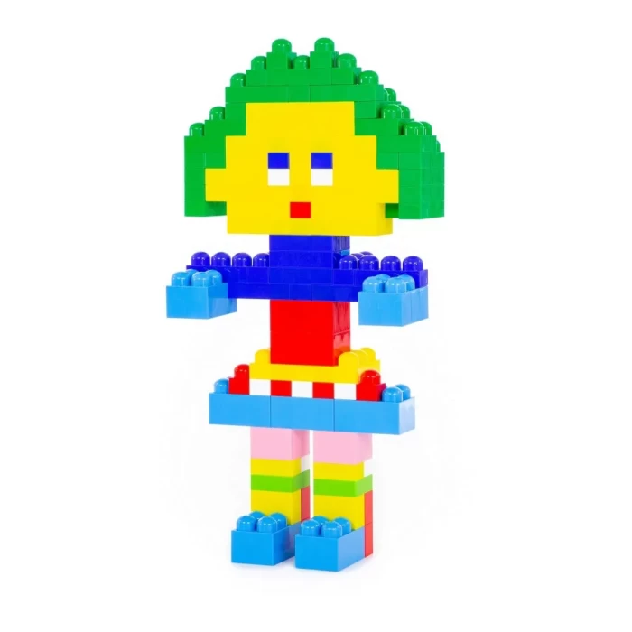 Конструктор Великан 144 элемента в контейнере