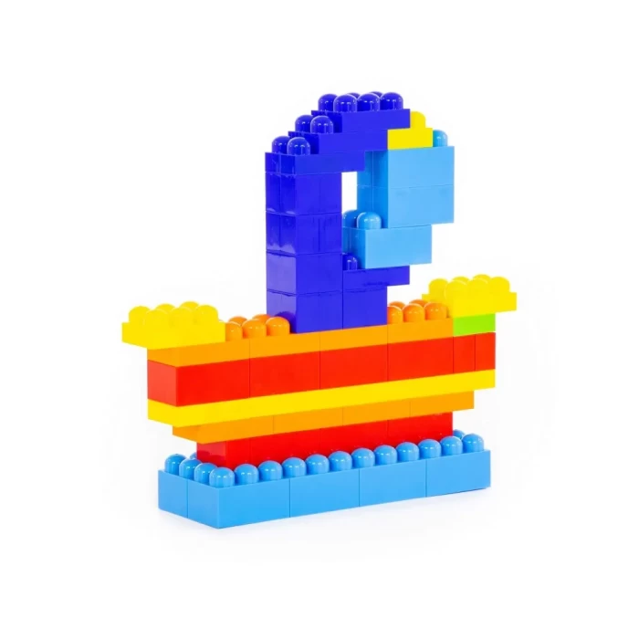 Конструктор Великан 144 элемента в контейнере