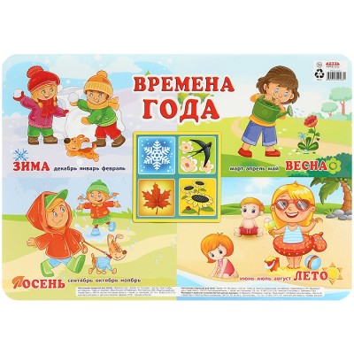 Настольное покрытие для лепки Времена года ПрофПресс арт. НПД-9263