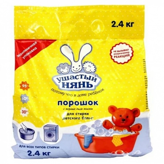 Детский стиральный порошок Ушастый нянь (2.4 кг)