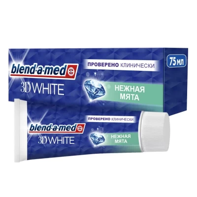 Зубная паста Blend-a-med 3D White нежная мята 75мл