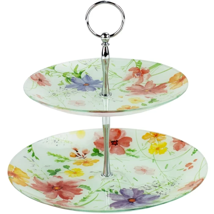 Этажерка двухъярусная Zibo Shelley Романтика 25/20см