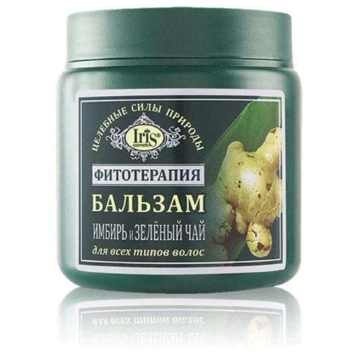 Бальзам для волос Iris cosmetic Фитотерапия Имбирь и Зеленый чай 500мл