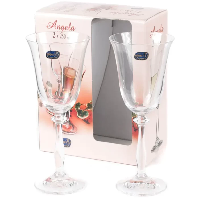 Набор стеклянных бокалов Angela 250мл 2шт