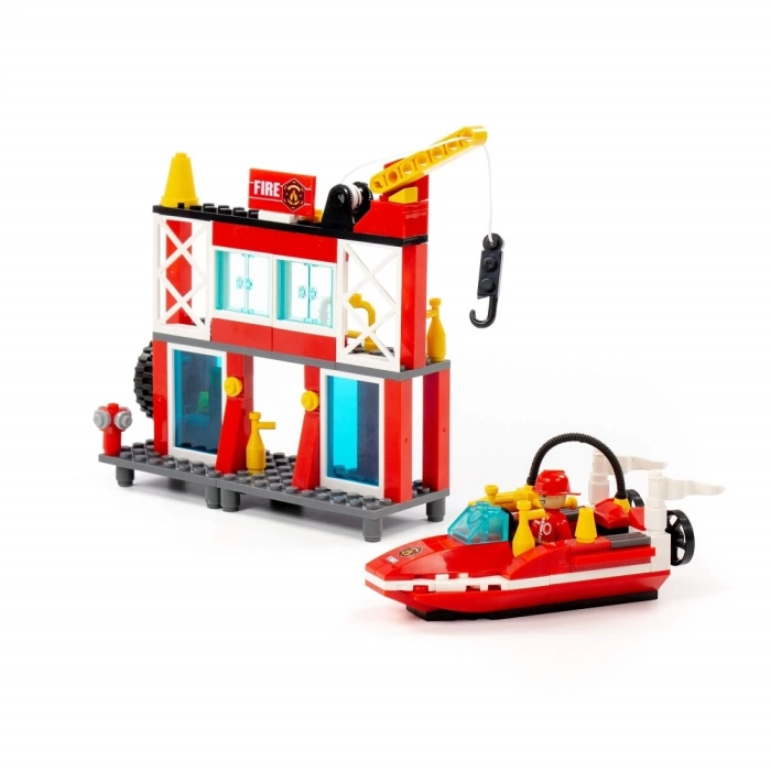 Конструктор "Классик" "Город. Пожарная часть-1.2" (180 элементов) Полесье арт. 81889