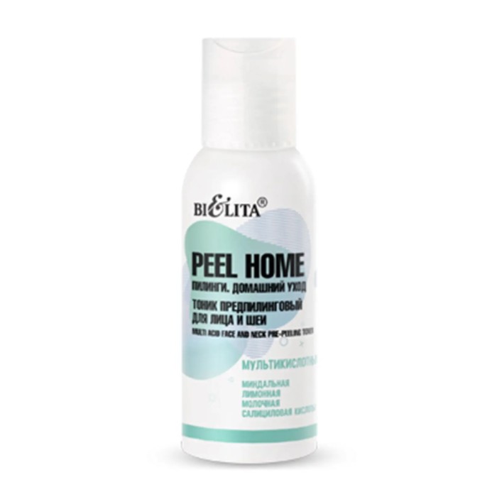 Тоник предпилинговый для лица и шеи Peel Home Мультикислотный 100мл