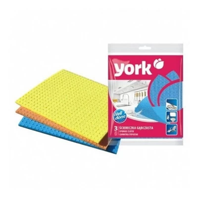Салфетка  впитывающая губчатая  Йорк 3штуки