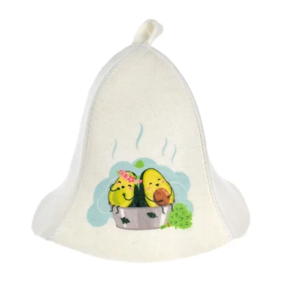 Шапка для бани и сауны Авокадо Hot Pot войлок