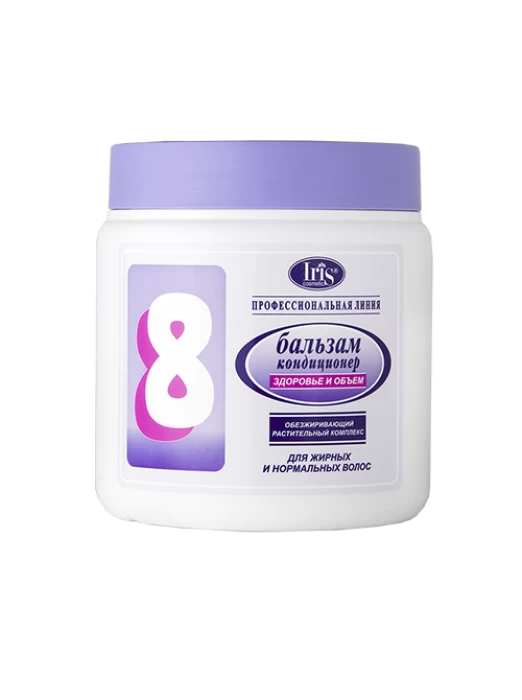 Шампунь IRIS для нормальных и жирных волос №8 “Здоровье и объем” с календулой и мелиссой, 1000мл