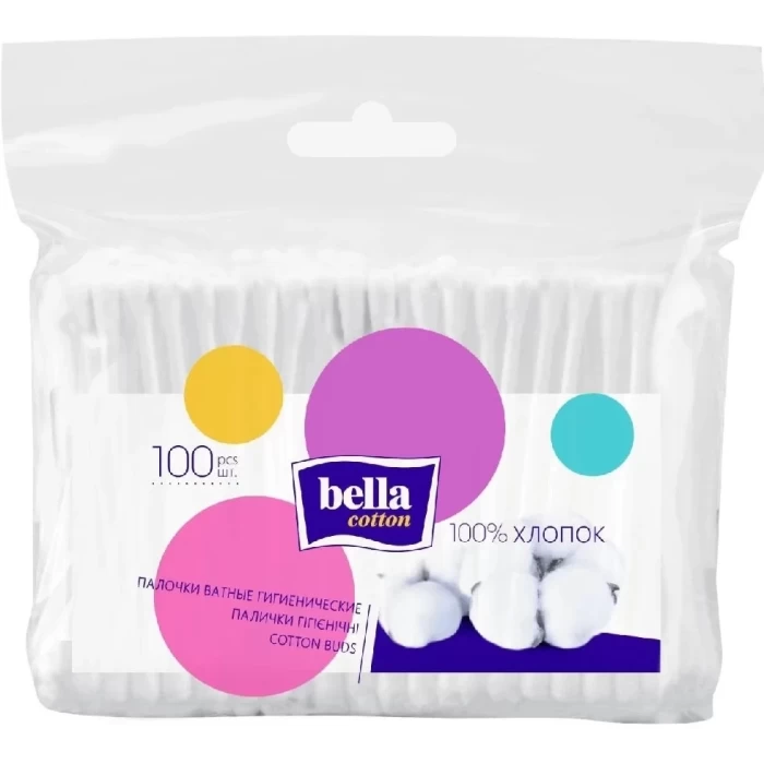 Ватные палочки Bella Cotton 100шт