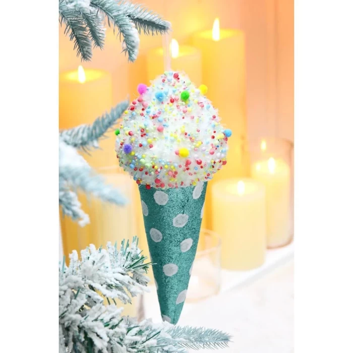 Подвеска декоративная Сноу Бум  Мороженое Рожок 374-523