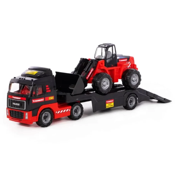 Автомобиль-трейлер + трактор-погрузчик в лотке 204-03 MAMMOET