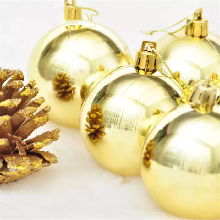 Шар новогодний 20 см, золотой