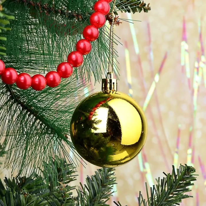 Шар новогодний 20 см, золотой