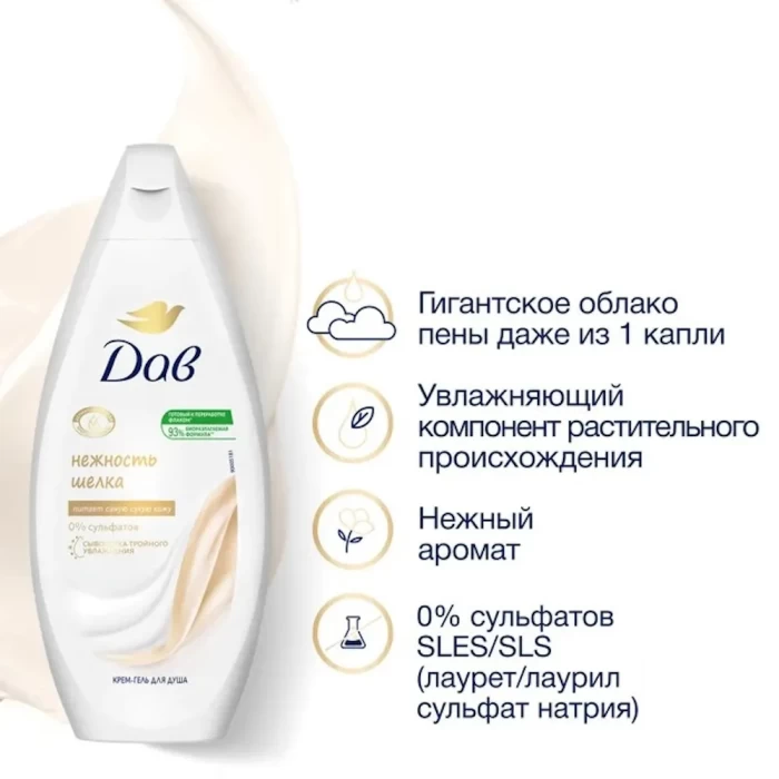 Крем-гель для душа Dove с драгоценными маслами 250мл