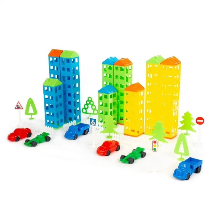 Конструктор Построй свой город 328 элементов в пакете