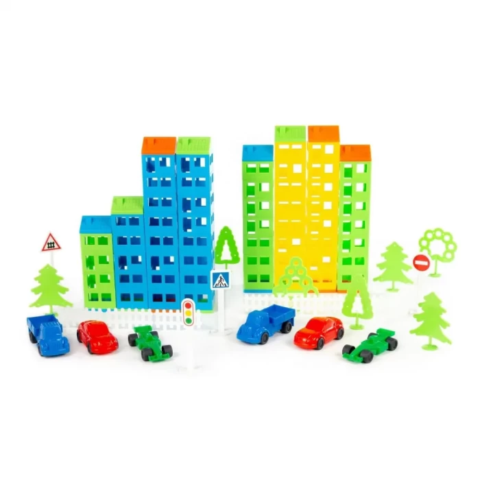 Конструктор Построй свой город 328 элементов в пакете