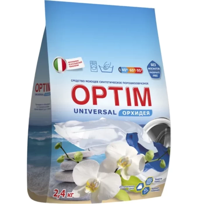 Стиральный порошок Optim Universal орхидея 2.4кг