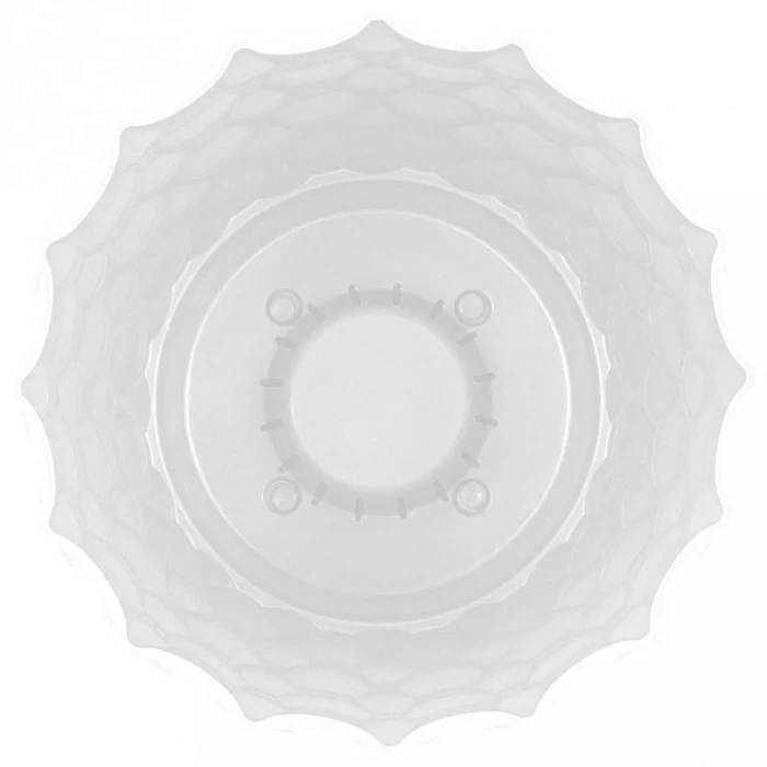 Горшок для цветов InGreen  Wave со съемным поддоном белоснежный