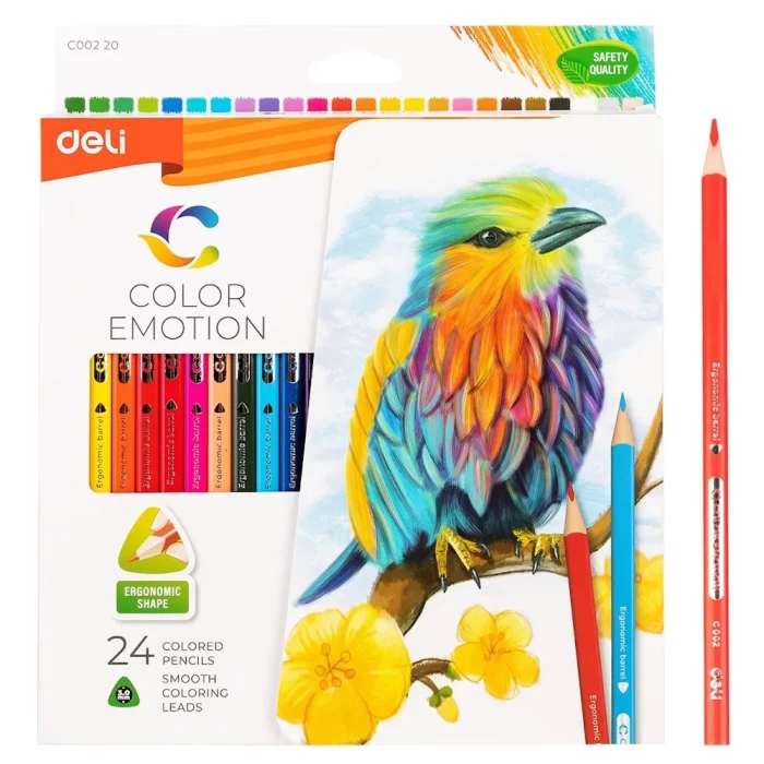 Карандаши 24 цвета Color Emotion Deli арт 00220С