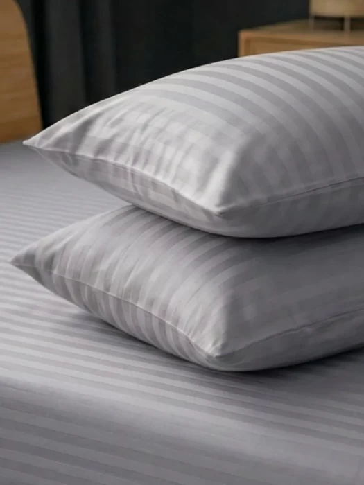 Комплект постельного белья YOTSUBA Полоса Дуэт Серый